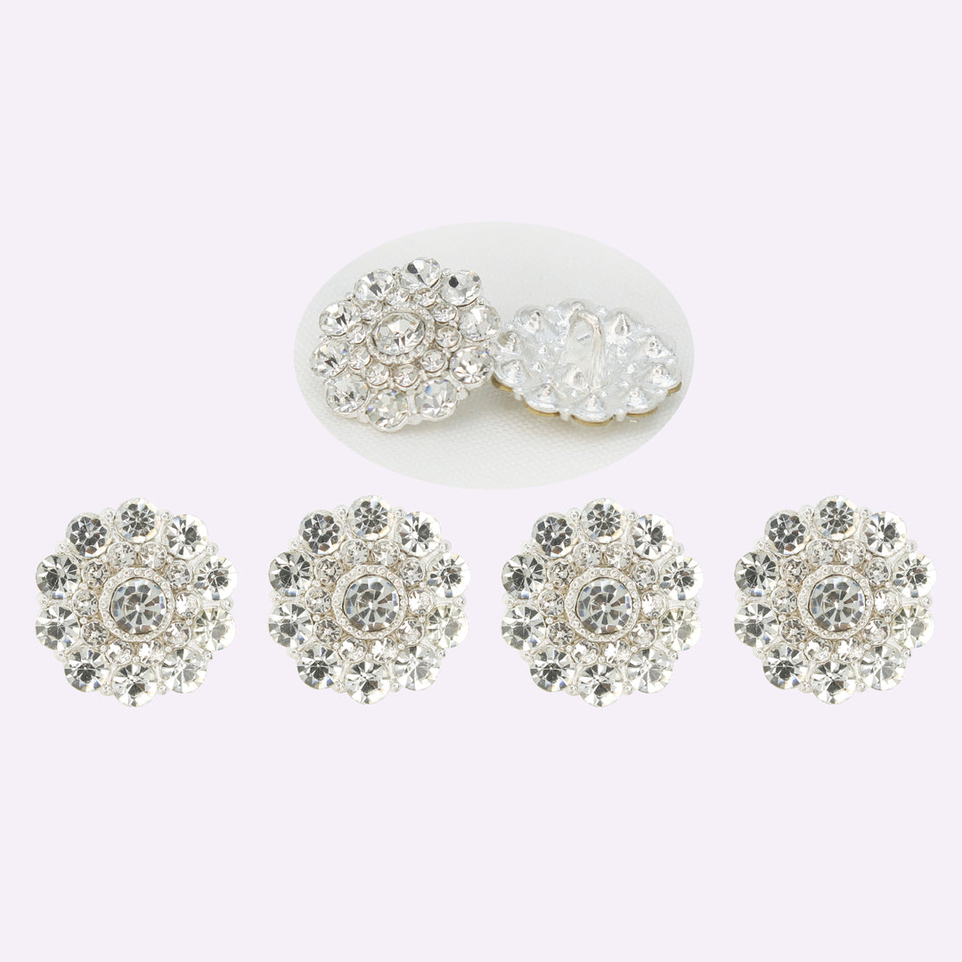 Sparkling Circle Metal Buttons