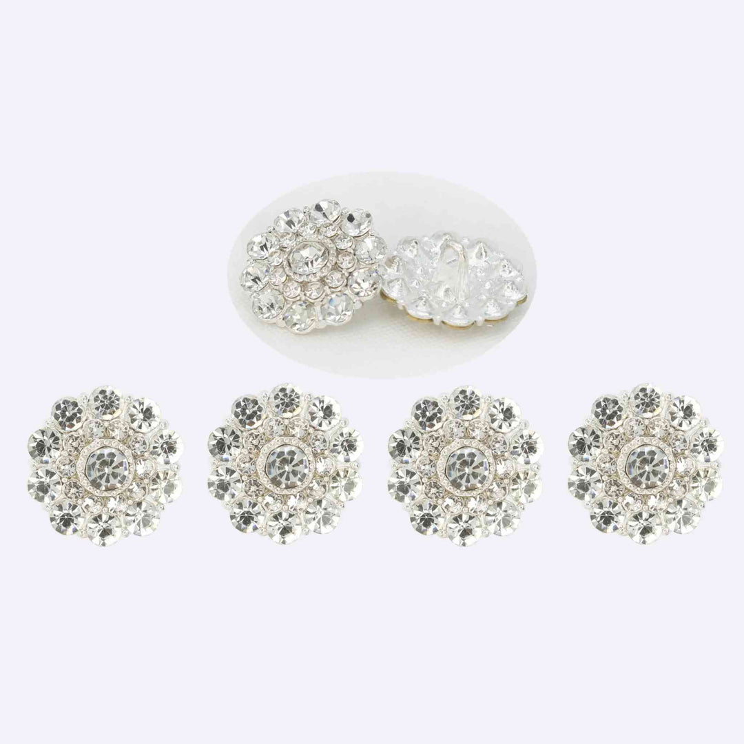 Sparkling Circle Metal Buttons | 19mm(30L)