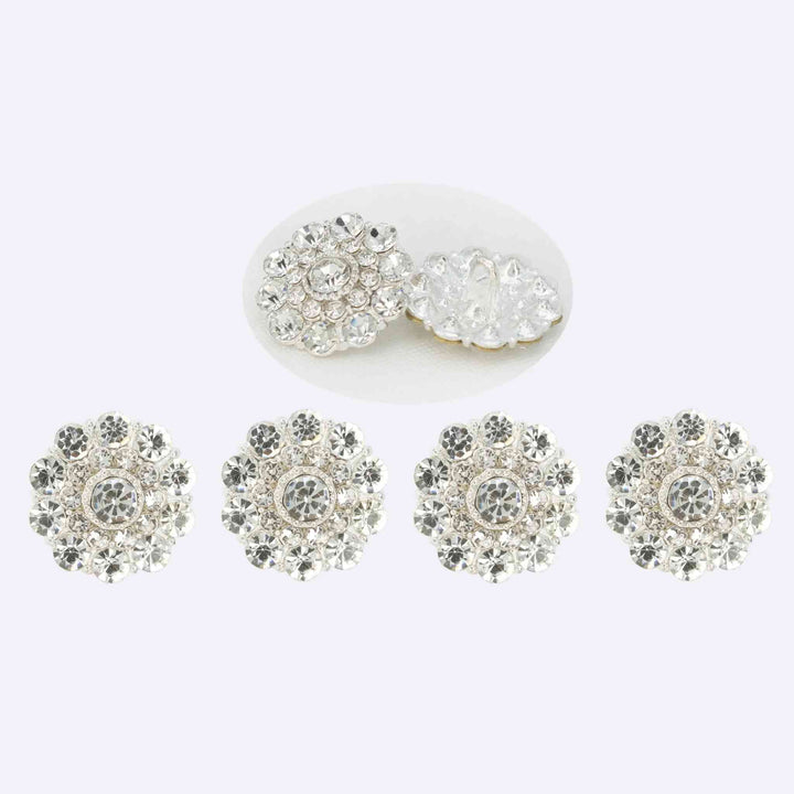 Sparkling Circle Metal Buttons | 19mm(30L)