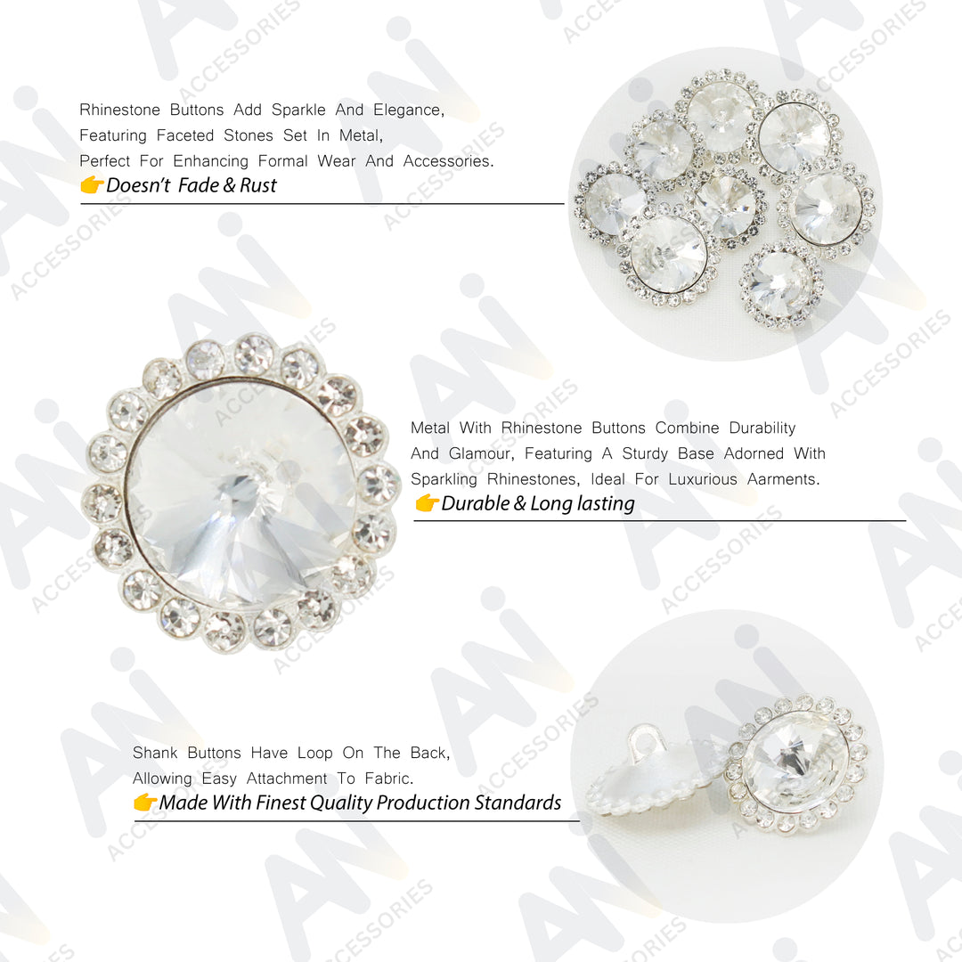 Modern Style Dome Metal Buttons