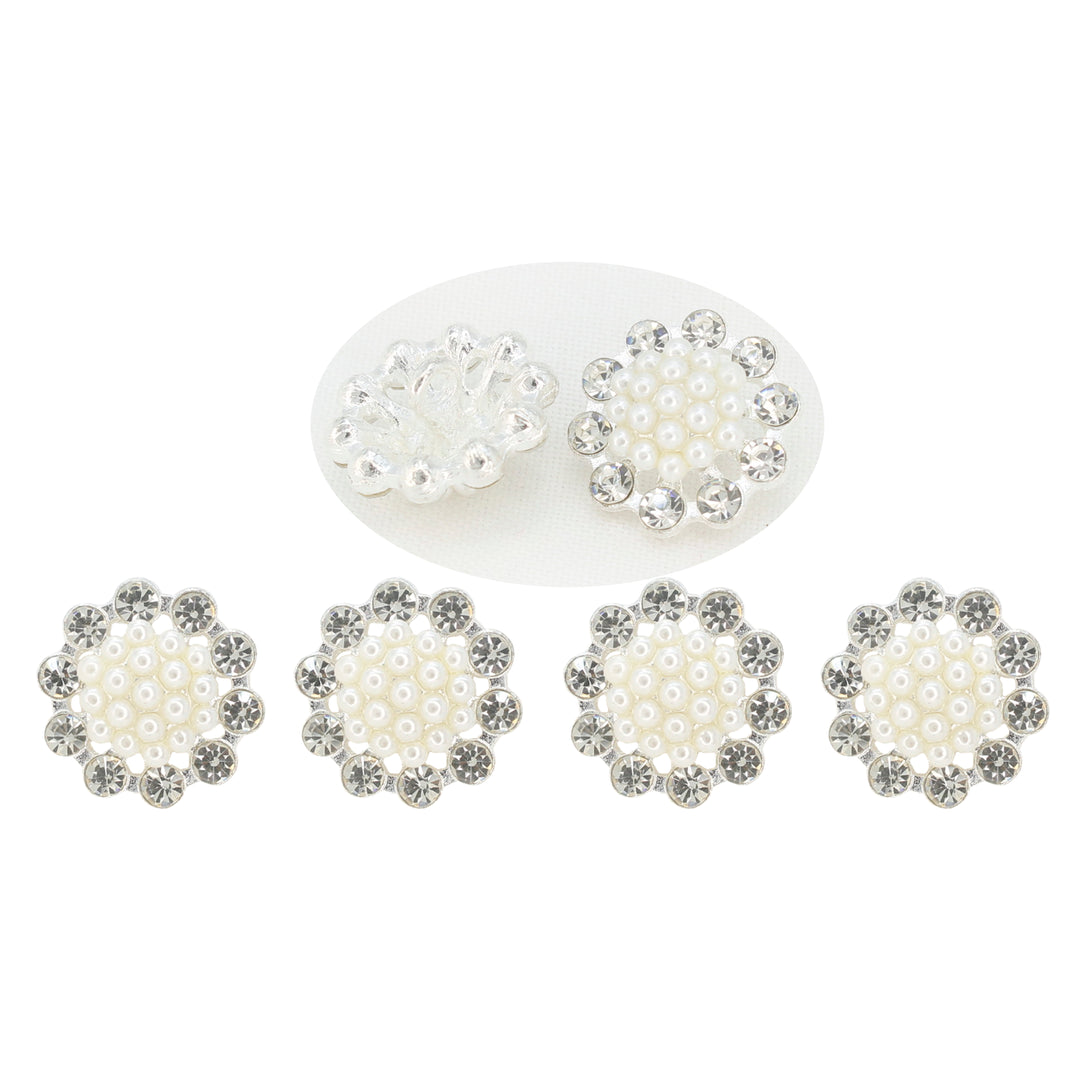 Dome Style Pearl Metal Buttons