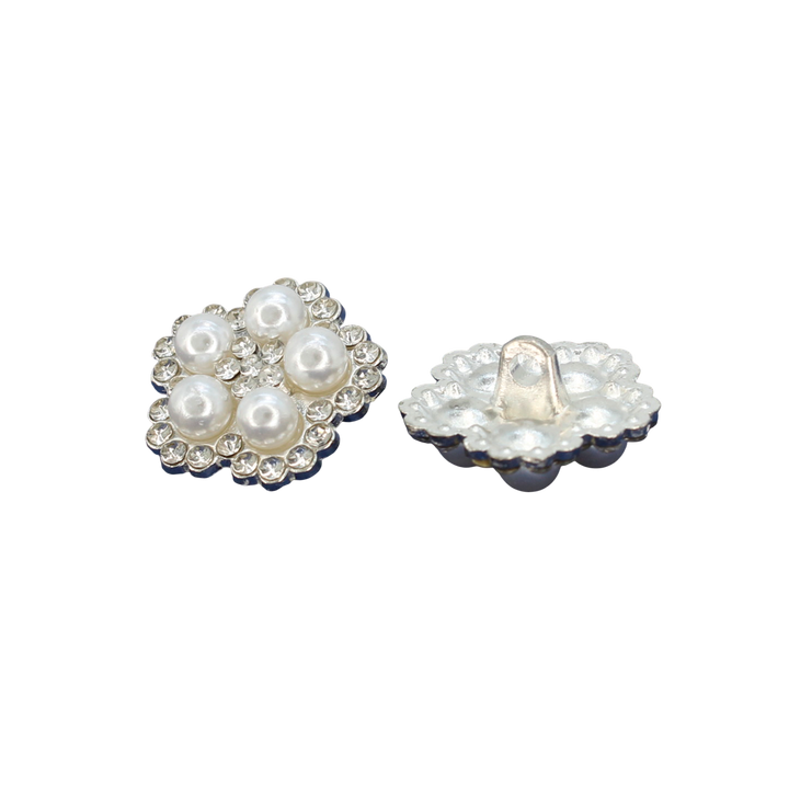 Elegant Pearl Style Metal Buttons