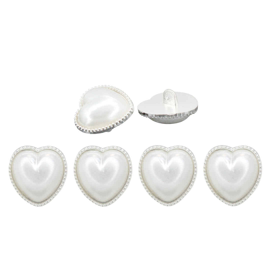 Heart Shape Small Rhinestone  finish Metal Buttons