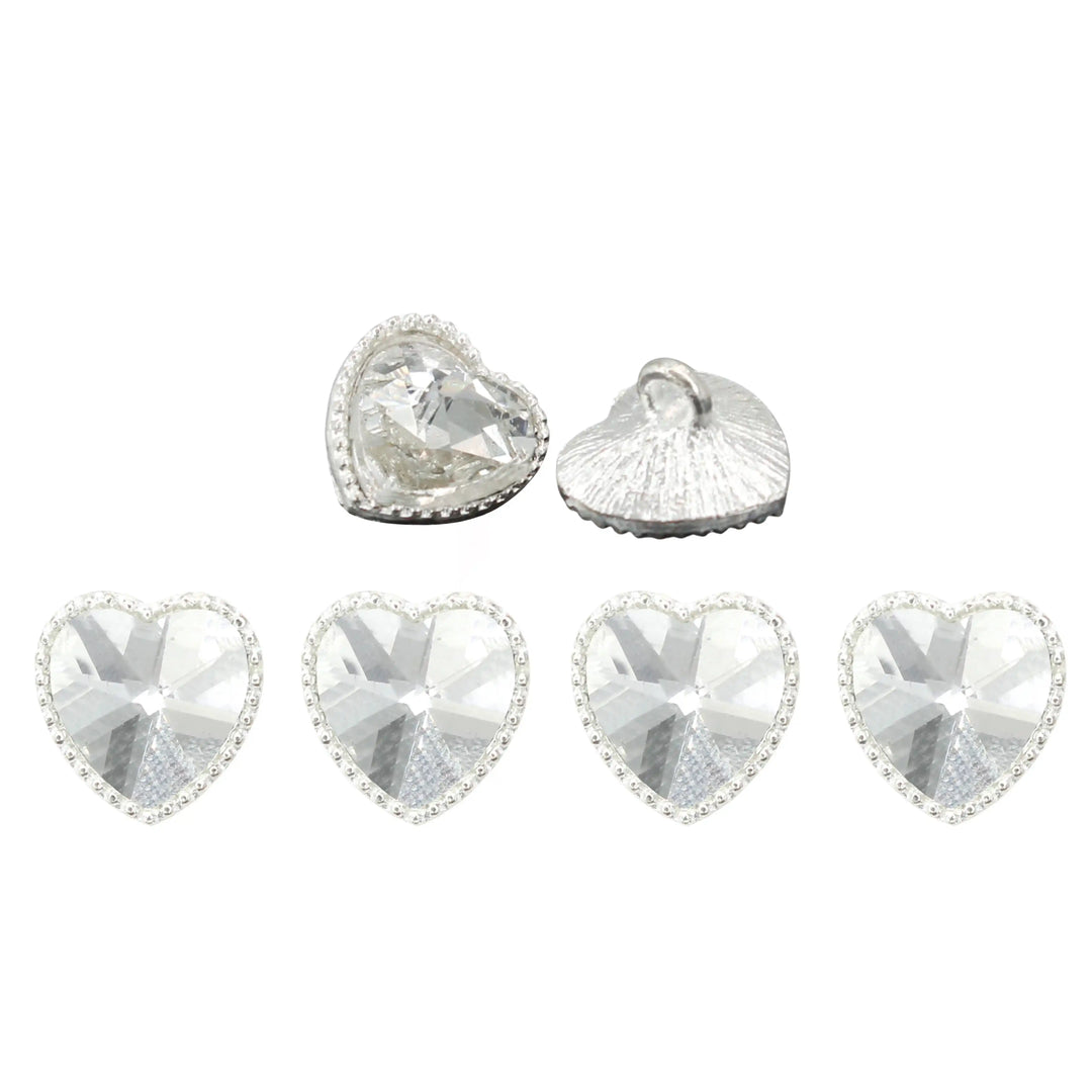 Heart Shape Shank Buttons | 17mm(27L)
