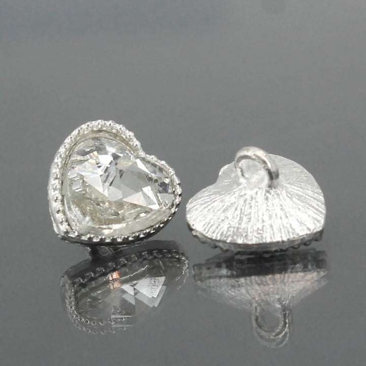 Heart Shape Shank Buttons | 17mm(27L)