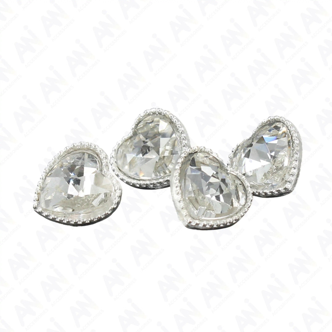 Heart Shape Shank Buttons | 17mm(27L)