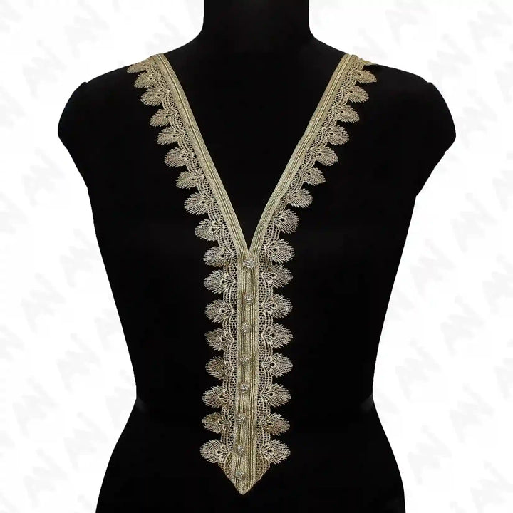 Maggram Work V Shape Neckline