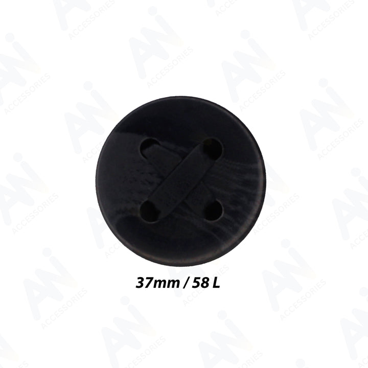 Black X Resin Button