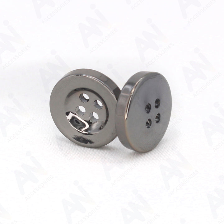 Four Hole Silver Abs Buttons