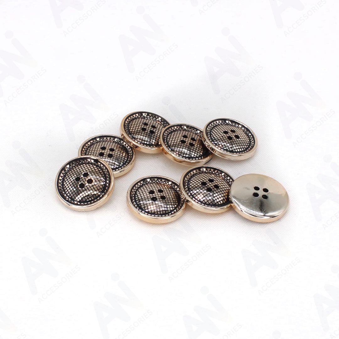 Four Hole Shiny Abs Buttons