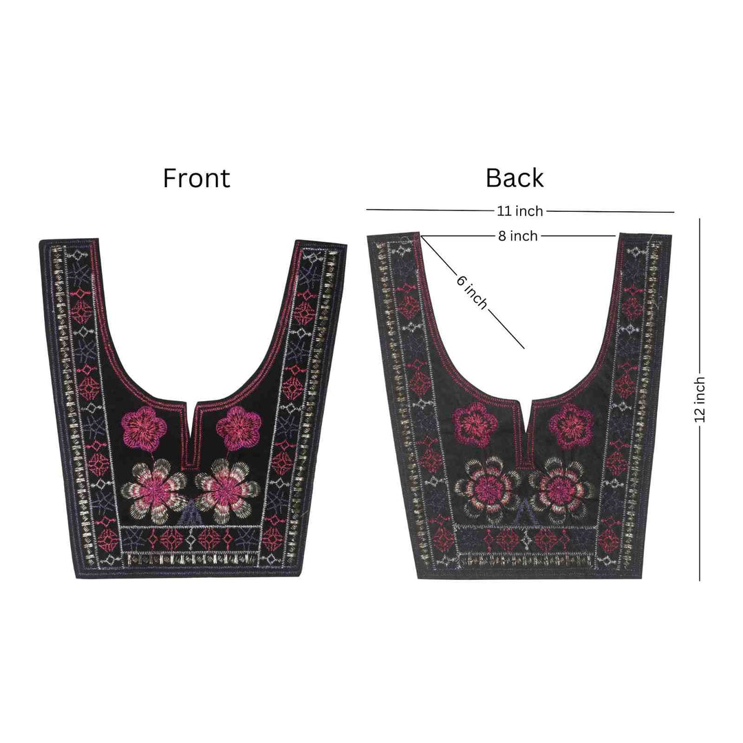 Ornate delicate floral art ethnic neckline with refined detailing for timeless ethnic appeal Ani Accessories