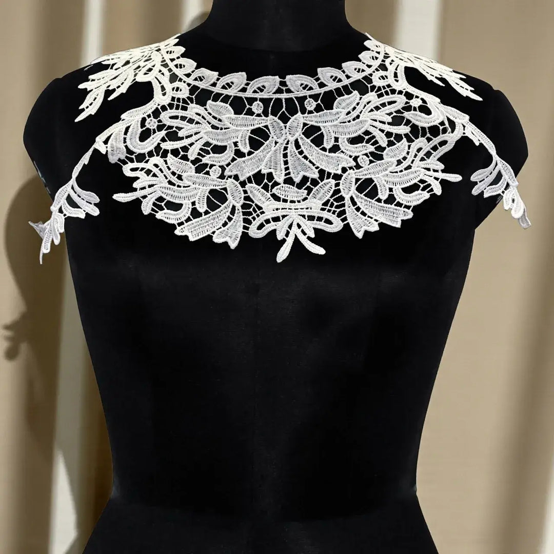 Round cutwork neckline by Ani Accessories for women’s dresses and kurtis with intricate floral design