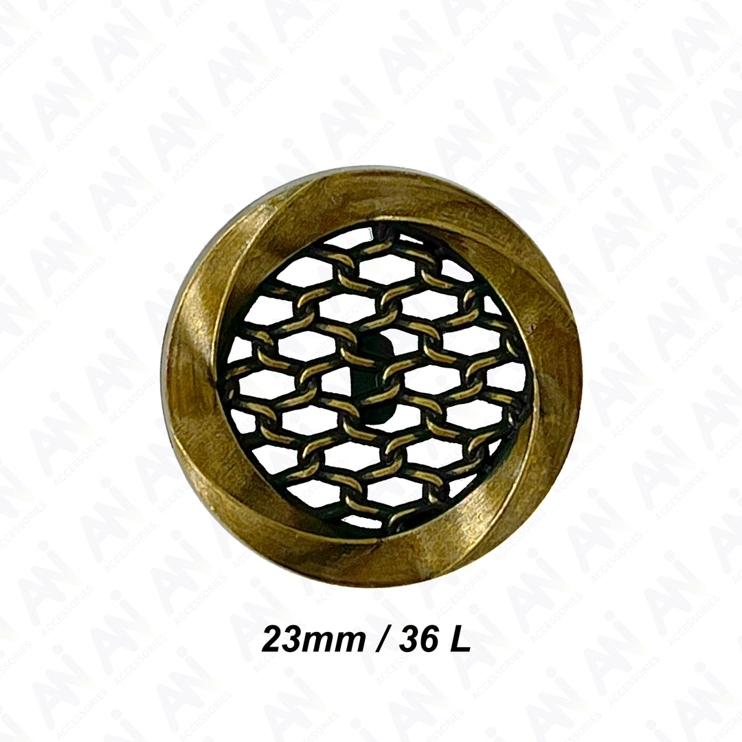 Honey Comb Metal Buttons