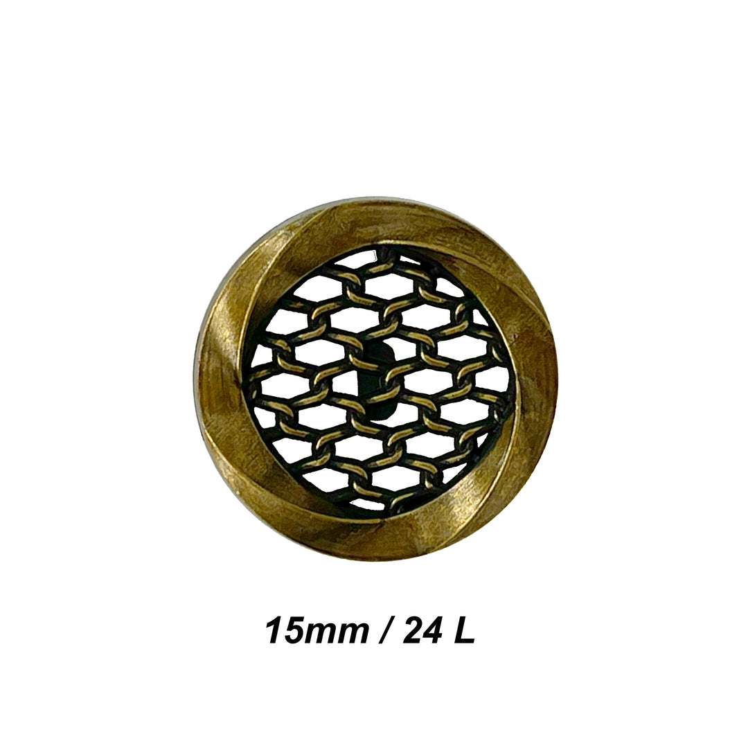 Honey Comb Metal Buttons