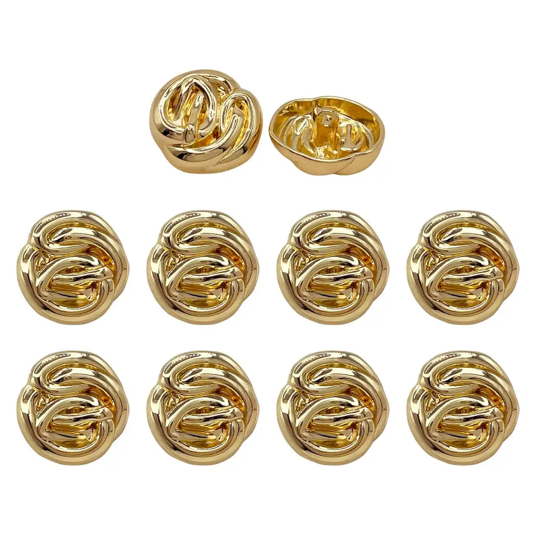 Modern Design Shank Metal Buttons | 15mm, 18mm & 23mm