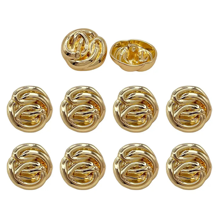 Modern Design Shank Metal Buttons | 15mm, 18mm & 23mm