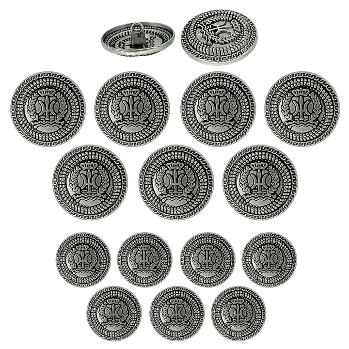 Set of 14 buttons by Ani Accessories, ideal for custom fashion projects and creating unique, bold designs