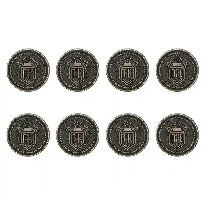 Royal Regalia Antique Metal Buttons | 18mm(28L) & 23mm(36L)