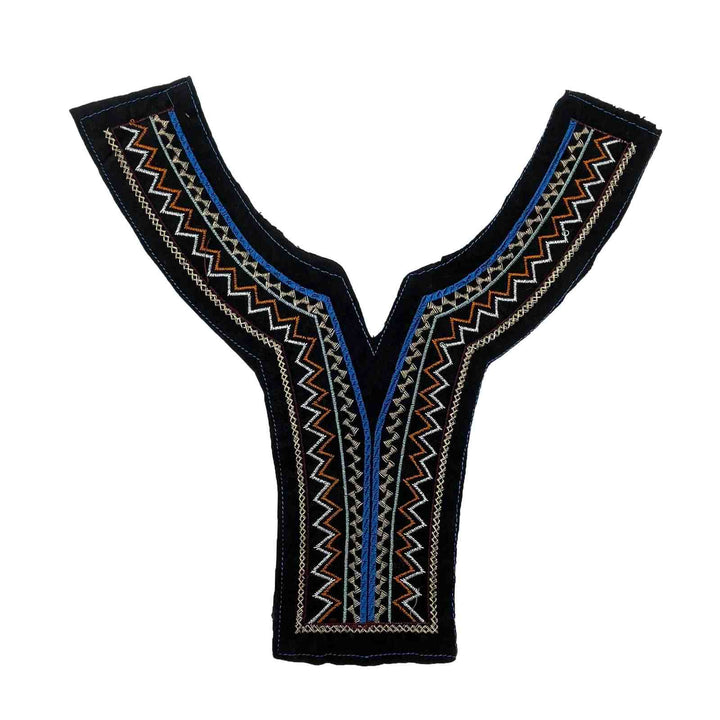 Stylish contrast multicolor ethnic neckline by Ani Accessories showcasing detailed embroidery for party wear dresses