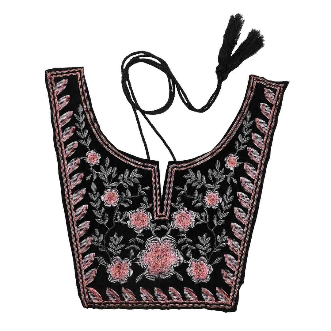 Stylish floral and leafy style ethnic neckline with graceful embroidery Ani Accessories