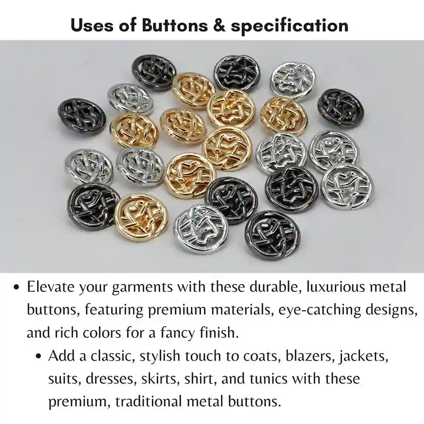 Nautical Rope Monogram Button | 28mm & 18mm