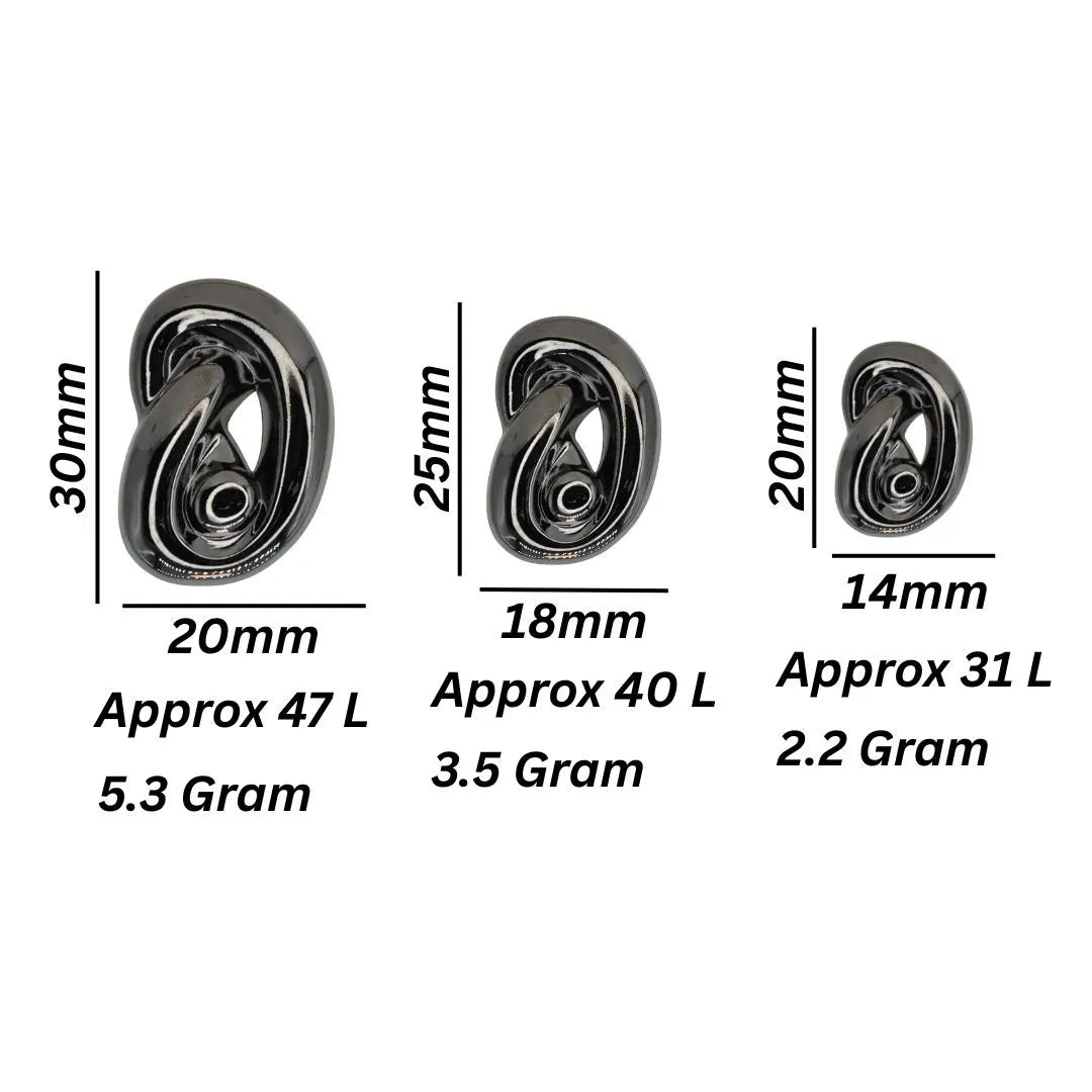 Three Dimensional Metal Buttons | 18mm (28L), 20mm (31L) & 23mm (36L)