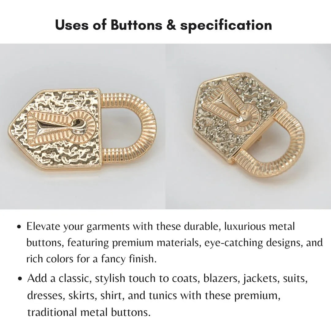 Decorative Lock Shank Buttons | 28mm(44L) M72