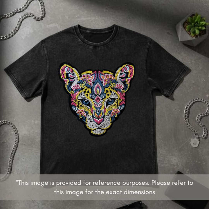 Bohemian Embroidered Cougar Head Patch