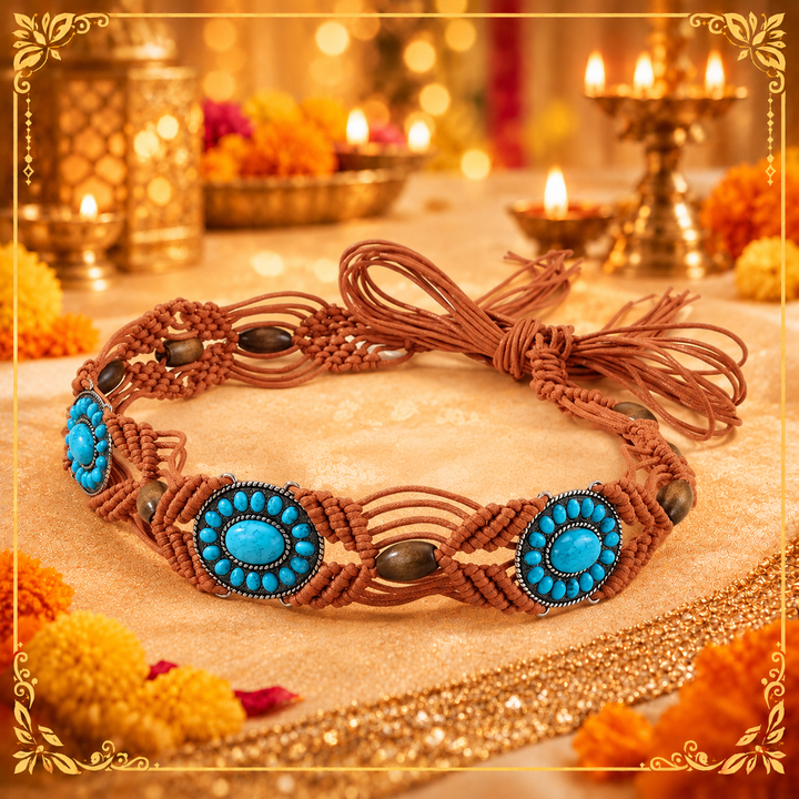 Bohemian Braided Macrame Belt