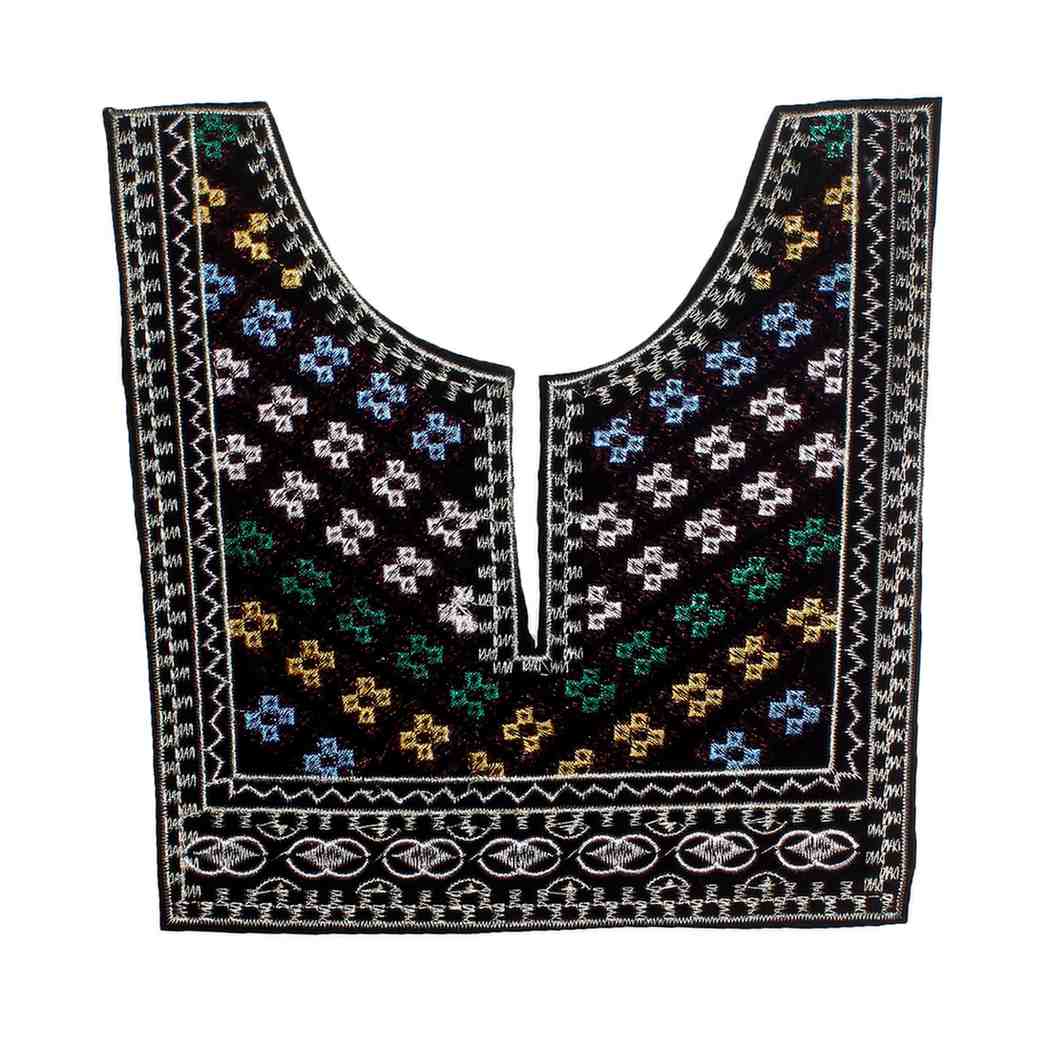 U Shape square style embroidered neckline by Ani Accessories featuring structured design, fine detailing and premium craftsmanship for ethnic wear