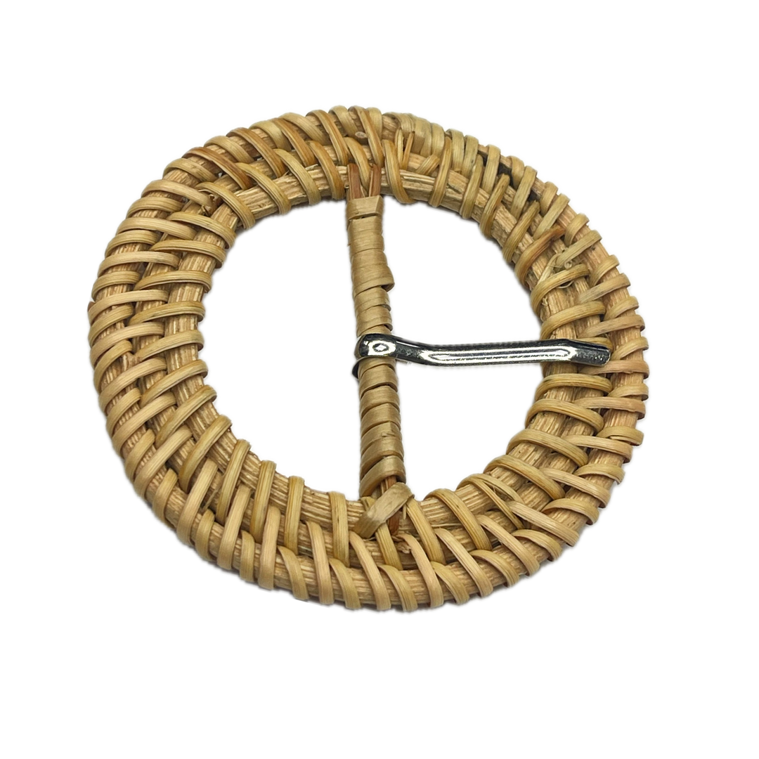 Prong Elegant Raffia Buckle