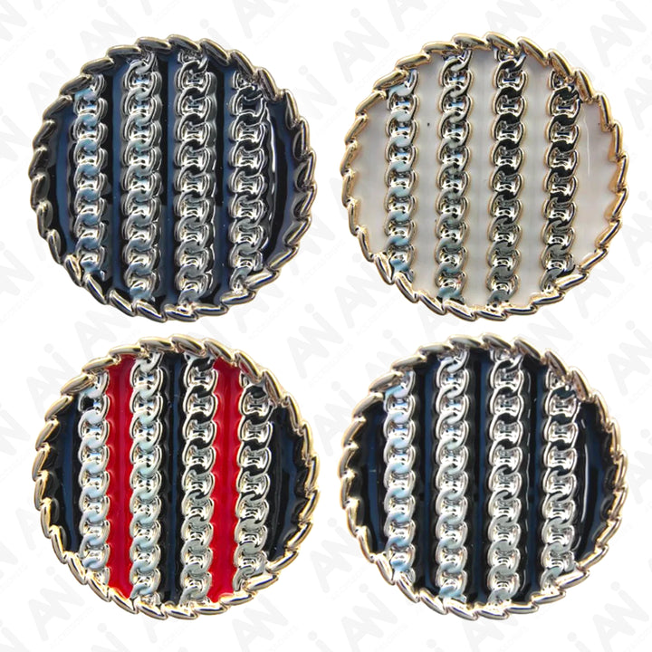 Intricate Chain Pattern Button (Pack of 8 Buttons)