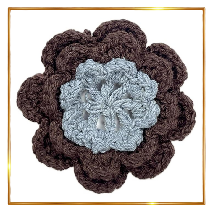 Flower Layered Crochet Sew Patches