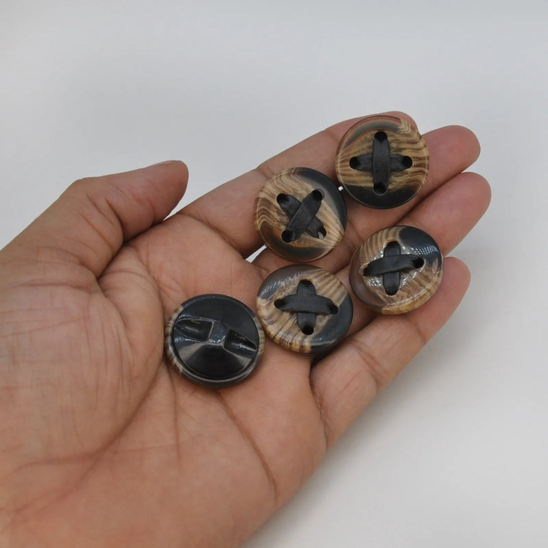 Premium Wood Grain Effect Toggle ABS Buttons | 25mm(40L)