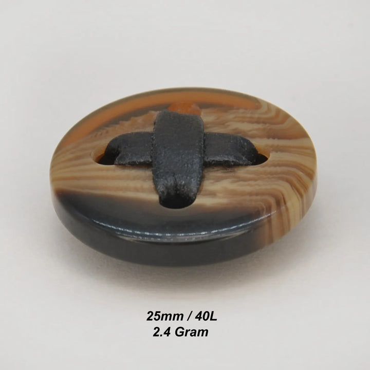 Premium Wood Grain Effect Toggle ABS Buttons | 25mm(40L)