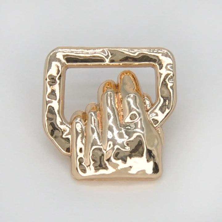 Hand Style Golden Metal Buttons | 20mm(32L)