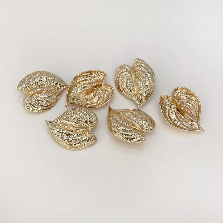 Royal Maple Leaf Design Gold Metal Buttons | 30mm(47L)