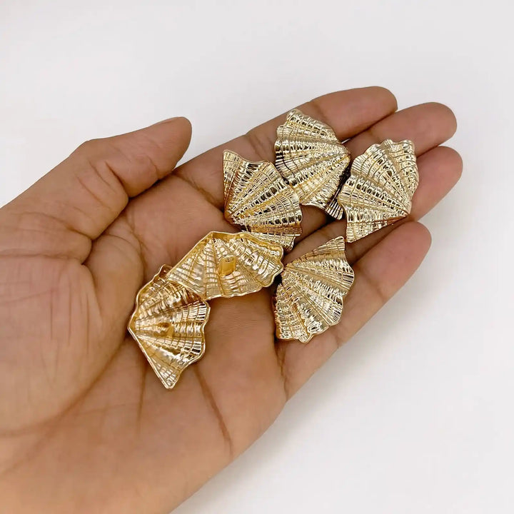 Shell Inspired Golden Metal Buttons | 21mm(55L)