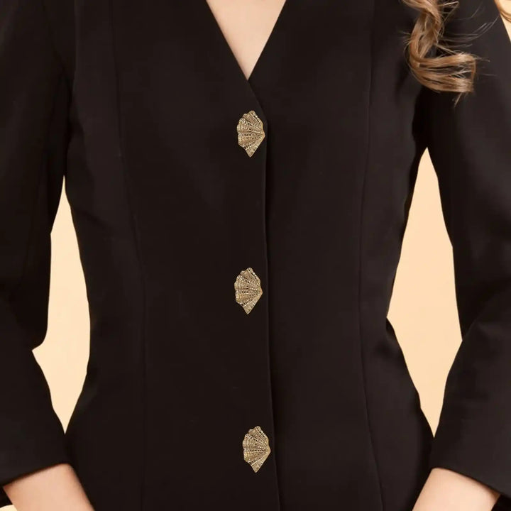 Shell Inspired Golden Metal Buttons | 21mm(55L)