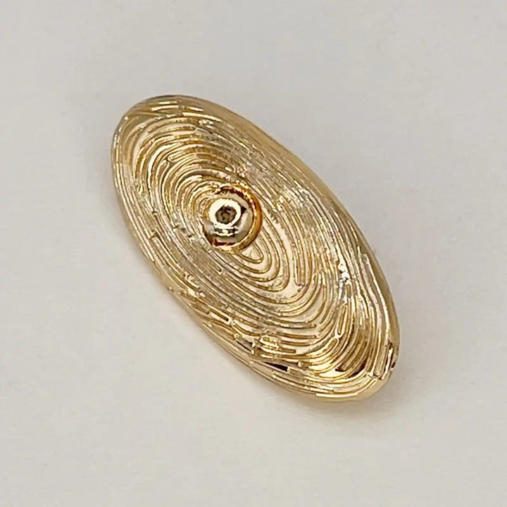 Galaxy Inspired Oval Golden Metal Buttons | 32mm(60L)