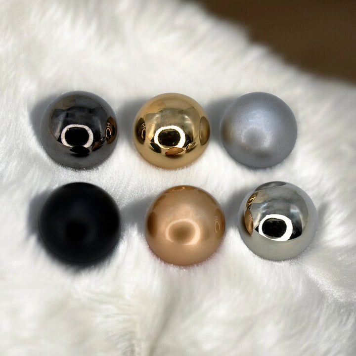 Round Metal with Shank Dome Button