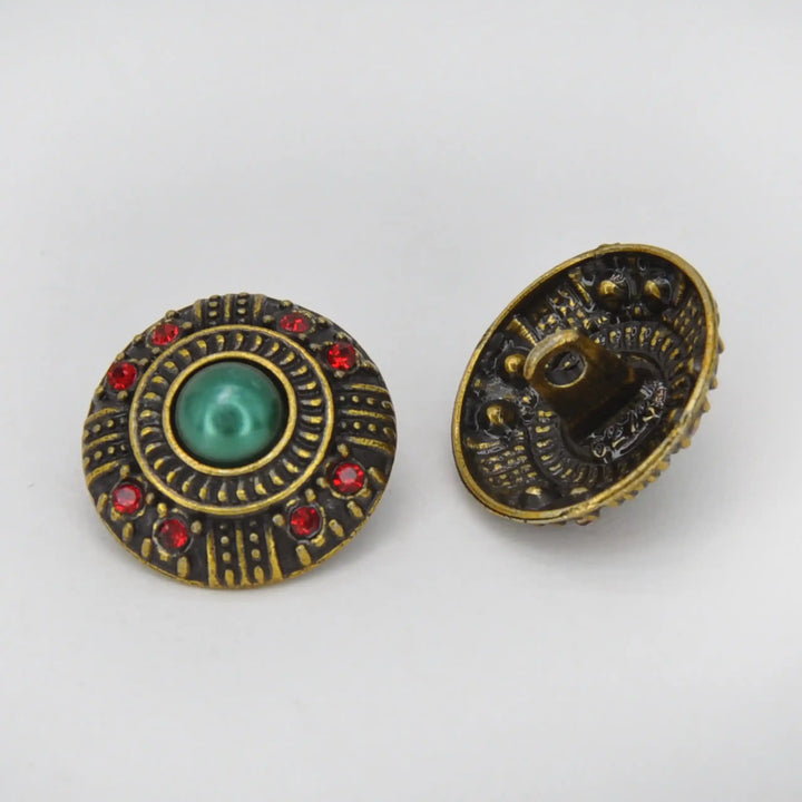Traditional Designer Shank Metal Button | 20mm (32L)