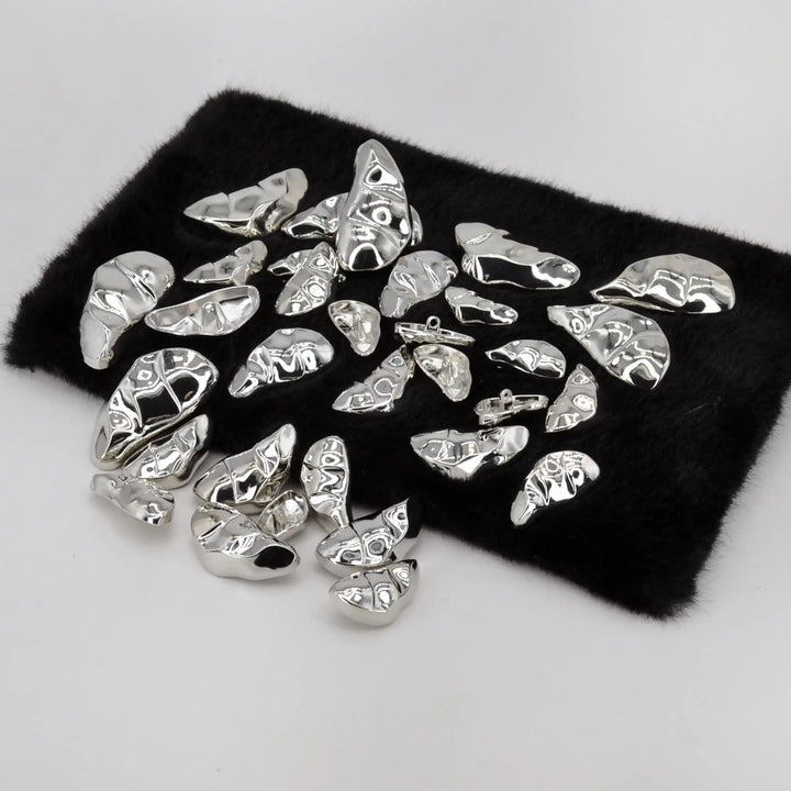 Liquid Style Gold Shank Metal Button | 25mm, 30mm, 35mm & 45mm