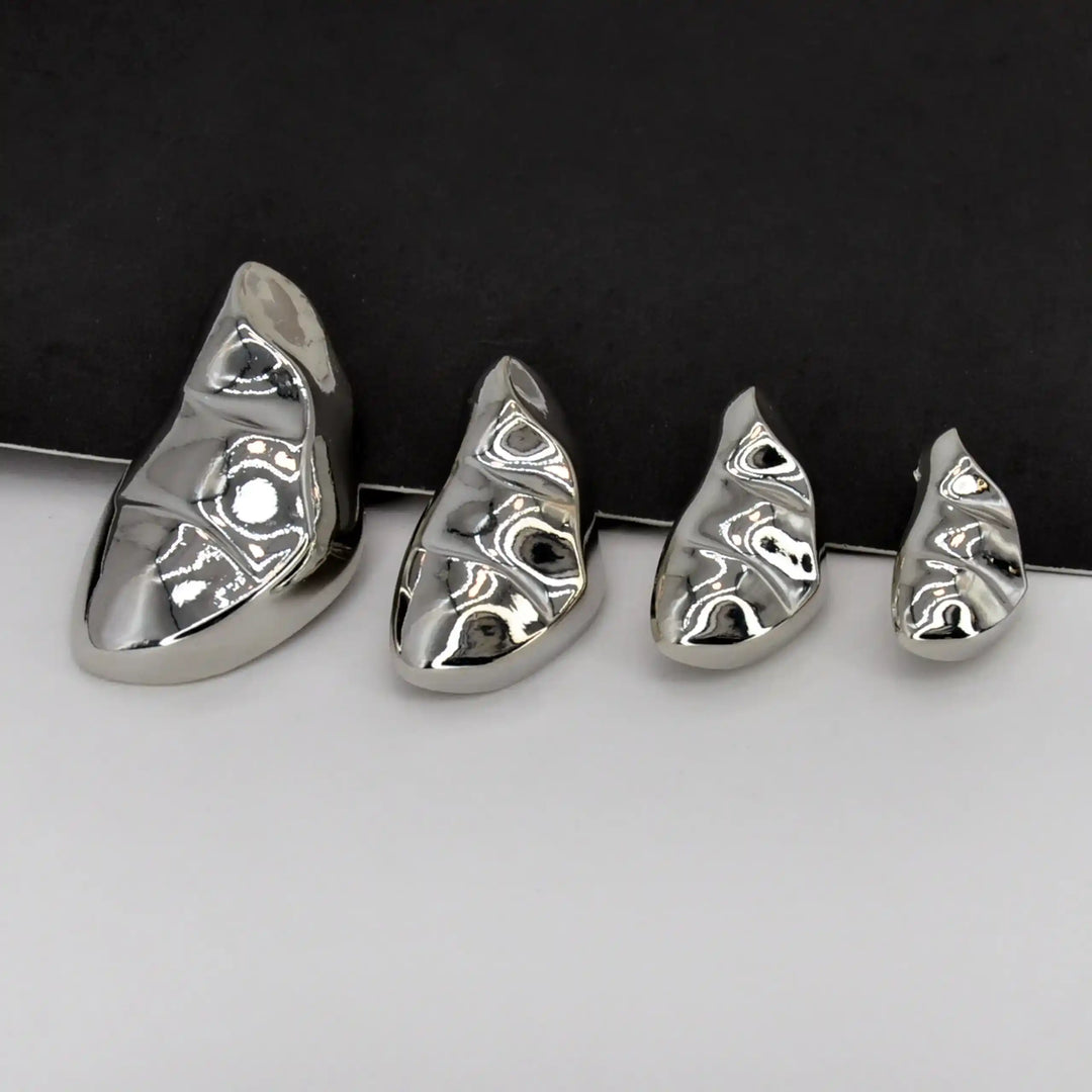 Liquid Style Gold Shank Metal Button | 25mm, 30mm, 35mm & 45mm