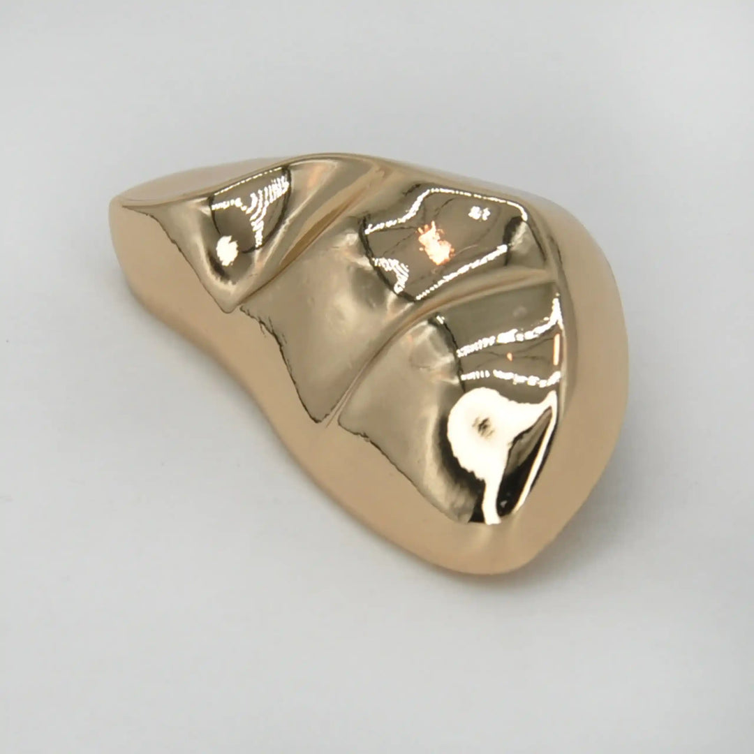 Liquid Style Gold Shank Metal Button | 25mm, 30mm, 35mm & 45mm