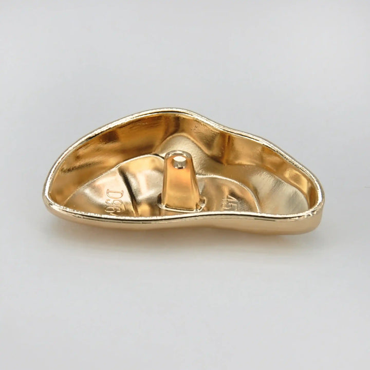 Liquid Style Gold Shank Metal Button | 25mm, 30mm, 35mm & 45mm