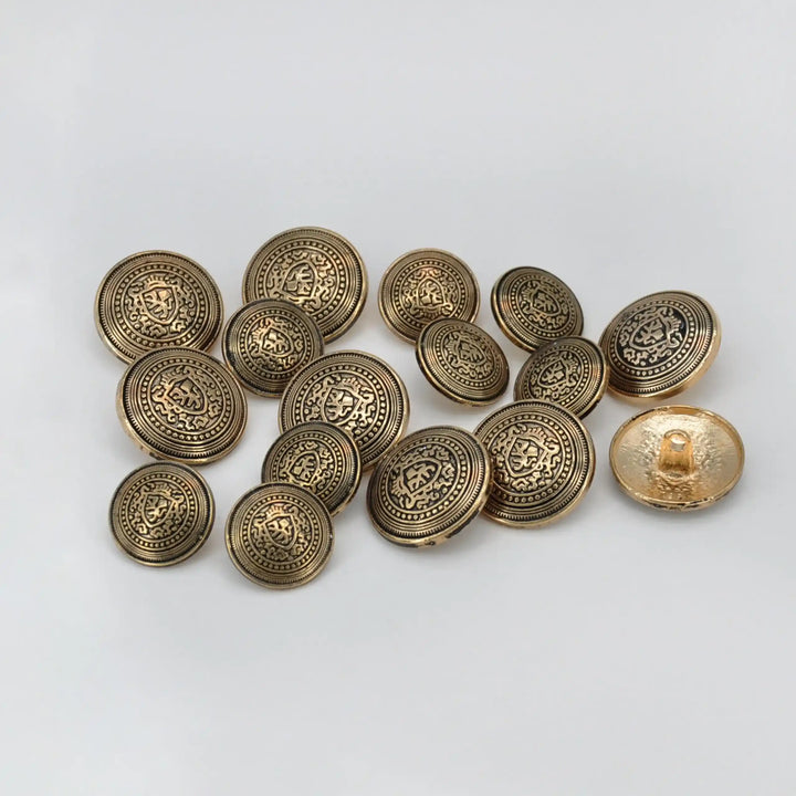 Crownshield Shank Metal Button | 18mm(28L) & 23mm(36L)