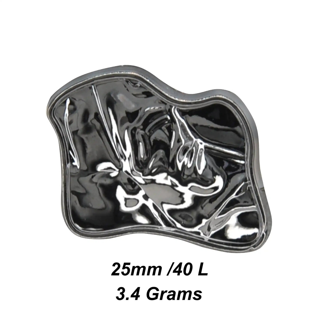 Melted Iron Inspired Shank Metal Button | 25mm(40L)