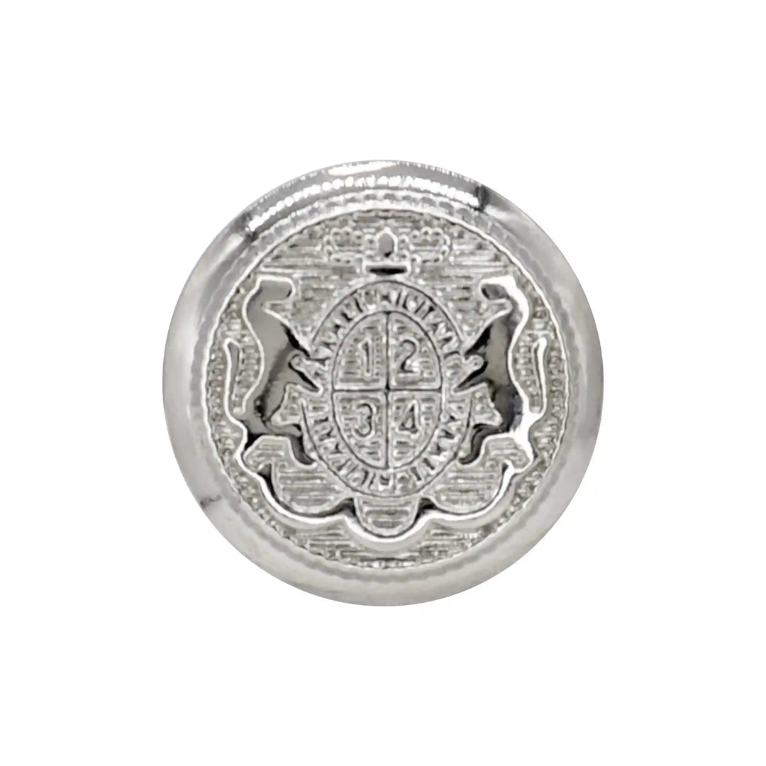 Royal Horse Silver Metal Button | 18mm(28L) & 22mm(34L)