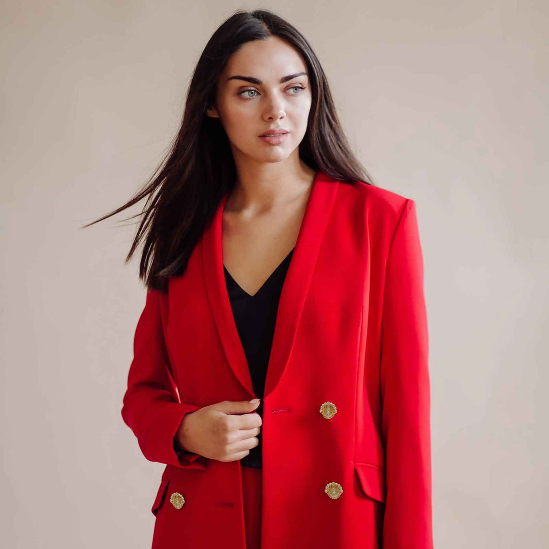 Decorative Fan-Shaped Metal Buttons | 14mm(22L), 18mm(28L) & 23mm(36L)